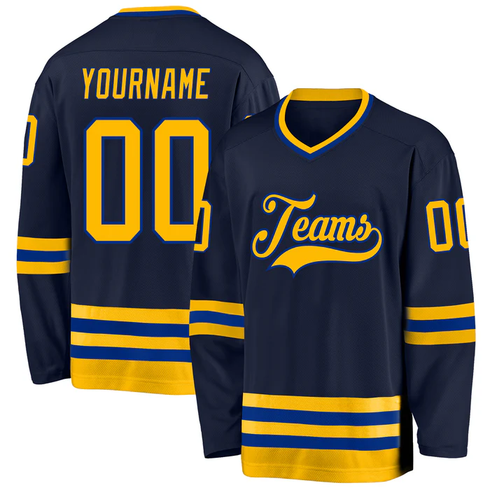 Custom Hockey Uniform for Game Night Outfit with Custom Front Back Sleeve Details for Ice Hockey Teams