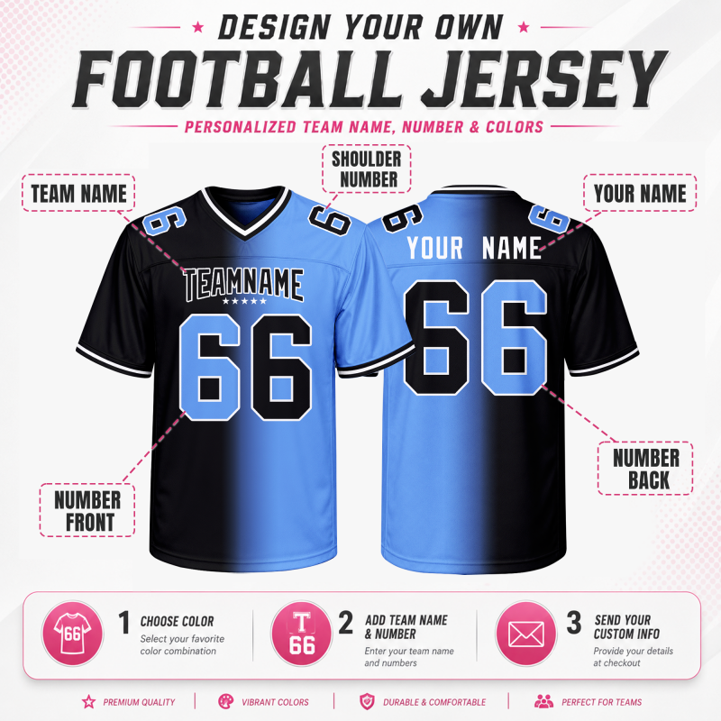 Stitched Printed Team Customization Custom Football Uniform with Player Name and Number