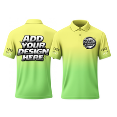 Printed Custom Team Printed Polo Shirt with Name Text and Logo for Volunteer Groups