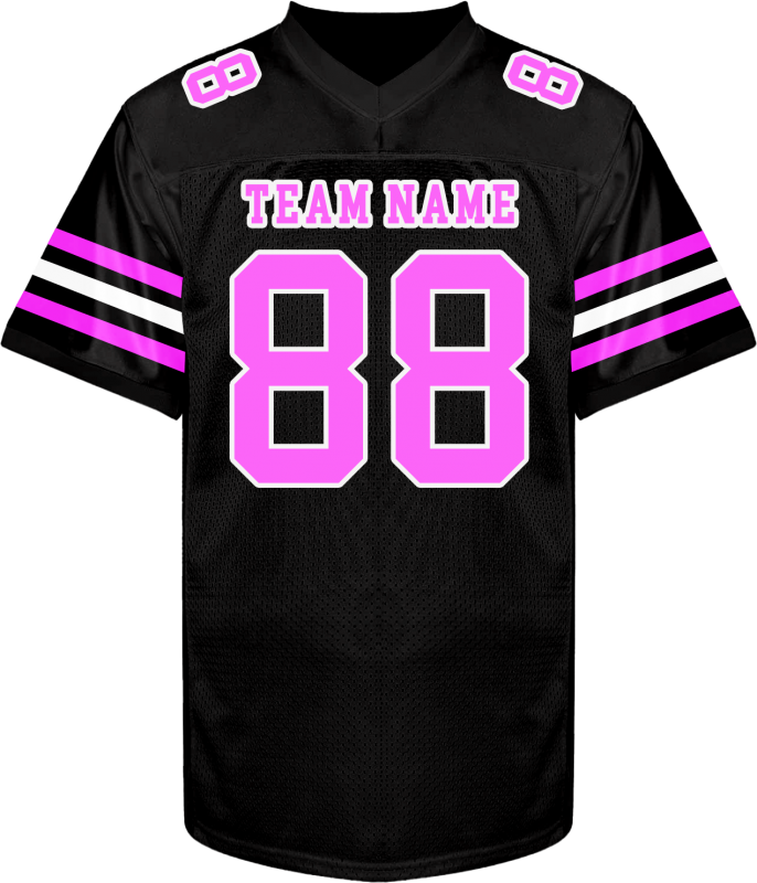 College Style Personalized Team Football Jersey with Front Team Name and Back Number