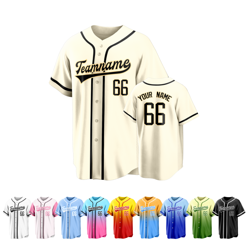 Custom Baseball Team Jersey with Personalized Team Logo