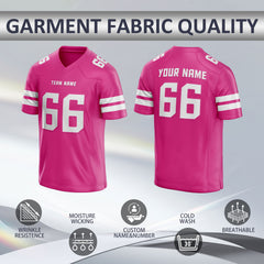 Custom Football Shirt Stitched Printed Name Number Logo for Kids Teams