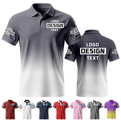 Custom Logo Printed Polo Shirt with Custom Text and Logo for School Clubs