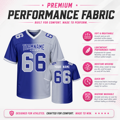 Sleeve Stripe Custom Football Game Jersey for Friends and Families