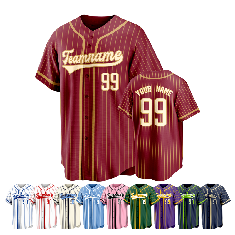 Custom Baseball Jersey Shirt Stitched Printed Name Number