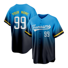 Solid Custom Baseball Jersey with Team Name and Logo