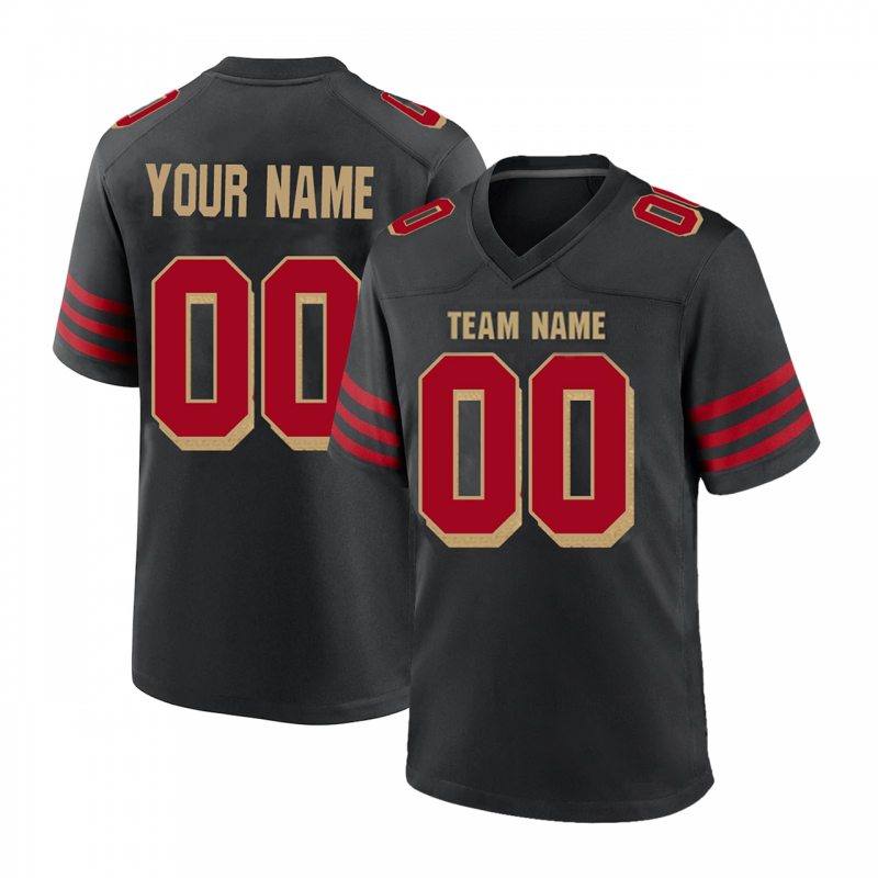 Stitched Printed Team Logo Personalized Football Team Jersey with Custom Text and Number