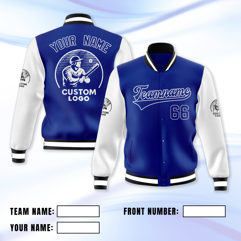 Custom Bomber Jacket Printed and Embroidered with Back Design for Work Uniform