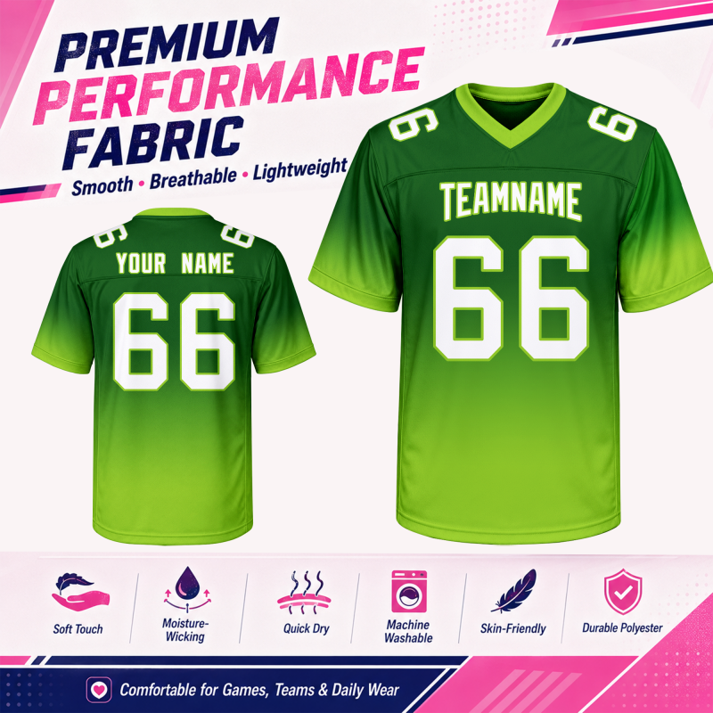 Custom Football Fan Shirt Sequin for Championship Celebration