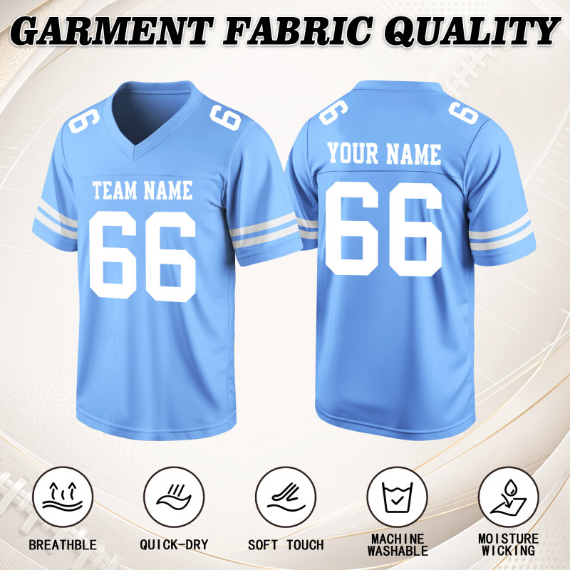Custom Football Uniform Stitched Printed Team Logo for Game Night Outfit