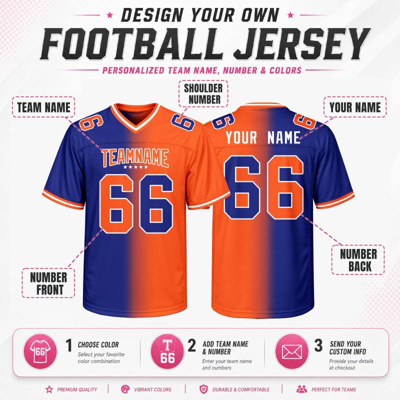 Hip Hop Custom Game Day Football Jersey Stitched Printed Personalization
