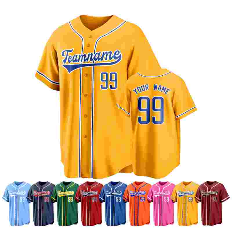 Personalized Baseball Shirt with Personalized Name Number for League Game