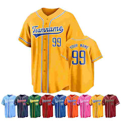 Personalized Baseball Shirt with Personalized Name Number for League Game
