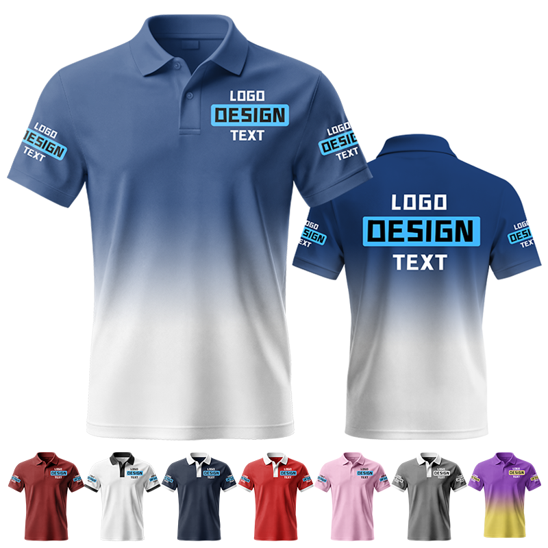 Custom Event Printed Polo Shirt with Brand Logo for Team Building Event