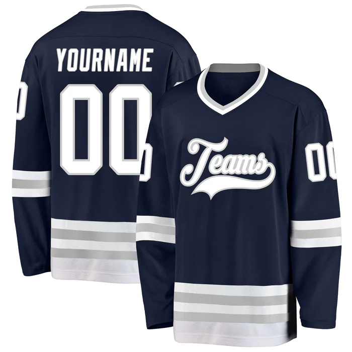 Stitched Printed Name Number Custom Ice Hockey Jersey with Custom Front and Back for Teams Players Fans Men Women Youth Kids