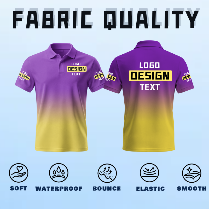 Custom Short Sleeve Printed Polo Shirt for Holiday Gift with Printed Logo Name Text