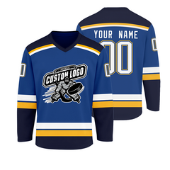 Custom Ice Hockey Team Jersey Stitched Printed Team Customization with Stitched Printed Team Logo Name Number for Hockey Clubs
