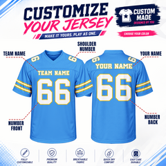 Custom Football Fan Shirt Stitched Printed Team Logo for Custom Event Shirt