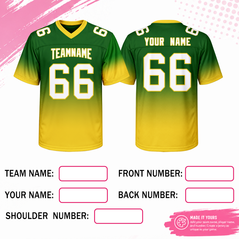 Custom Football Shirt Classic Stitched Printed Name Number Logo
