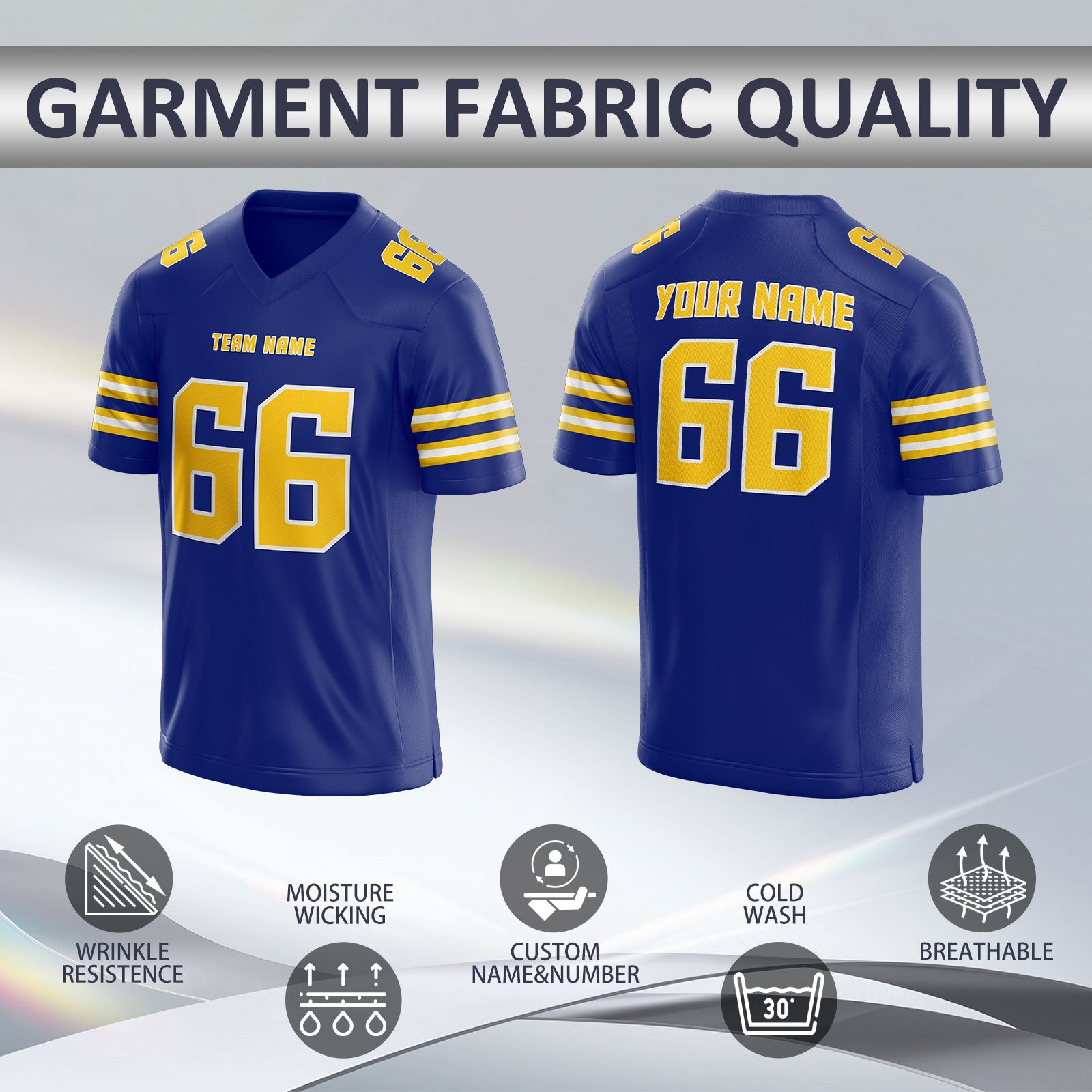 Custom American Football Jersey with Name and Number Football Gift