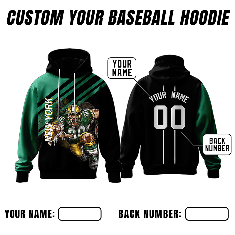 Custom School Printed Hoodie with Employee Name and Logo for Casual Wear