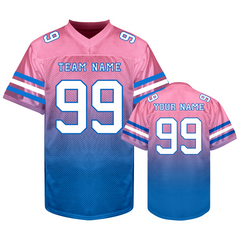 Stitched Printed Personalization Custom Football Fan Jersey with Shoulder Number