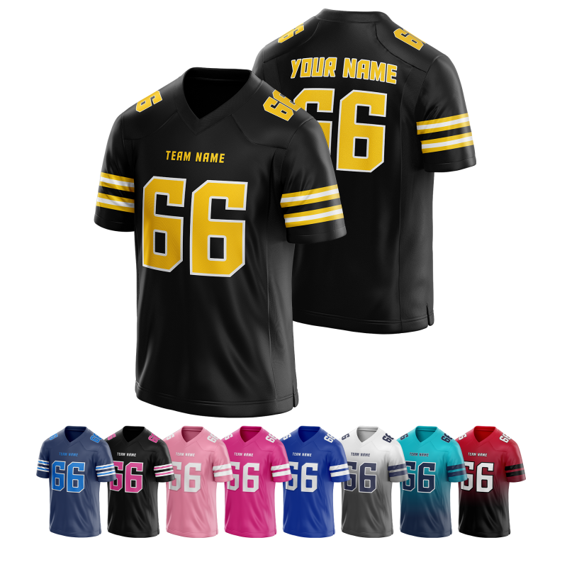 Custom Game Day Football Jersey with Personalized Name Number with Stitched Printed