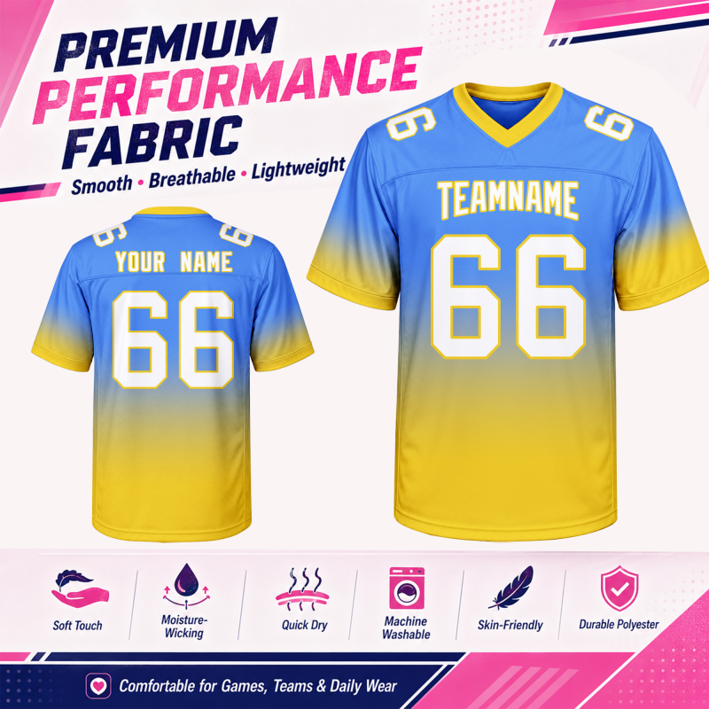 Custom American Football Jersey for Youth Teams and Sports Fan Gift