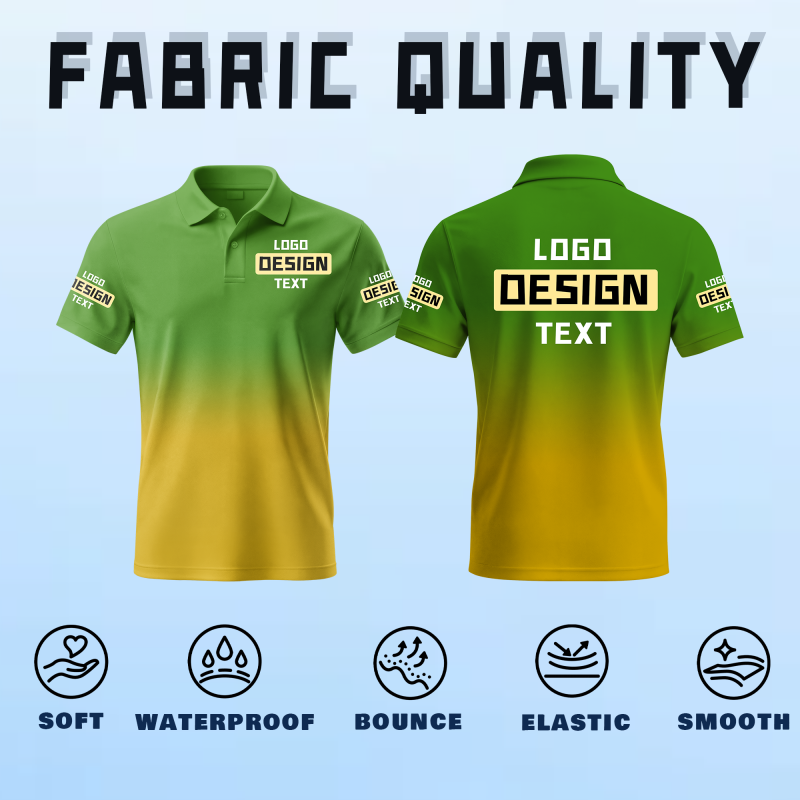 Custom Short Sleeve Printed Polo Shirt for Holiday Gift with Printed Logo Name Text