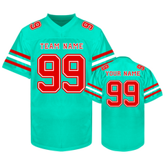 Athletic Custom Football Fan Shirt with Custom Front Text
