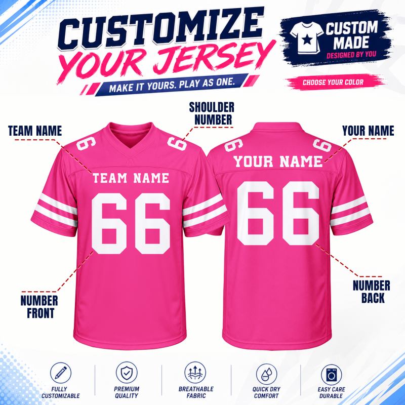 Custom Football Team Uniform Stitched Printed Team Customization for Corporate Groups
