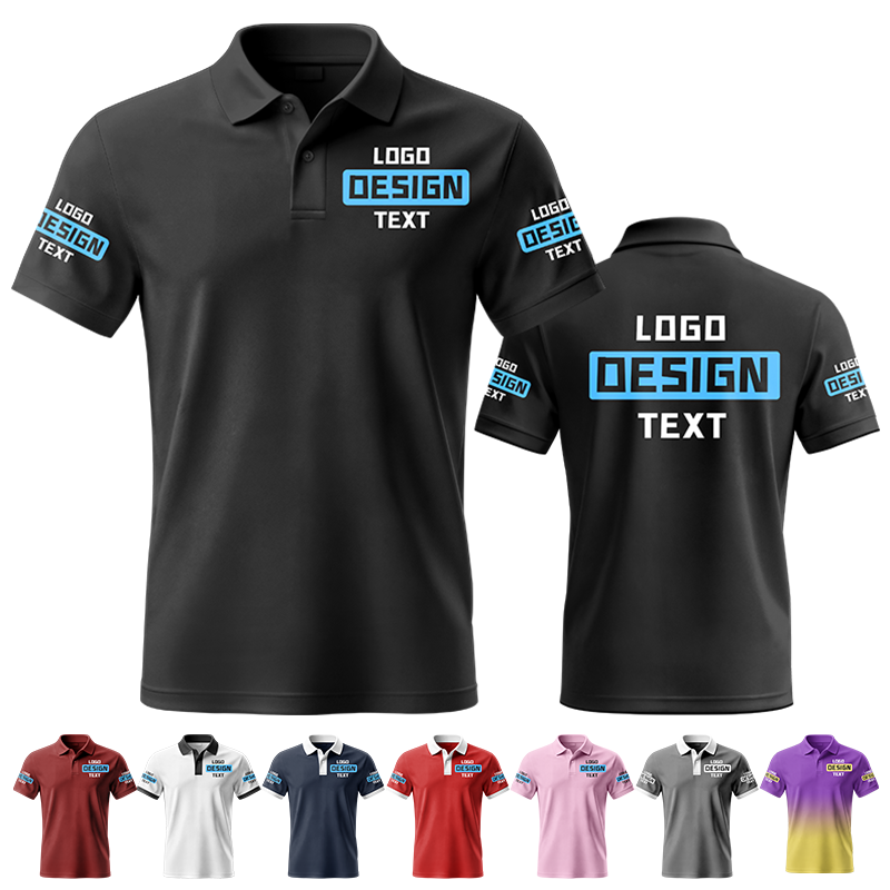 Printed Custom Printed Logo Polo Uniform with Custom Logo for Hotel Staff