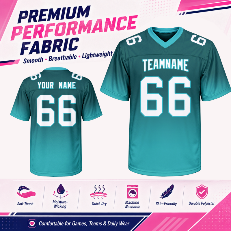 Custom Youth Football Jersey with Custom Names and Numbers for Party Wear