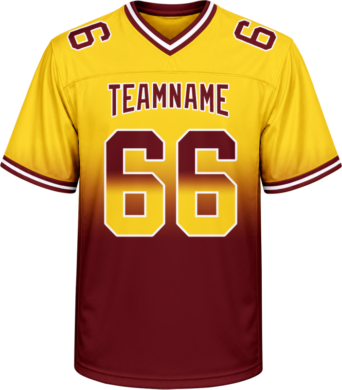 Slim Fit Custom Football Uniform with Custom Text and Number