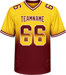 Slim Fit Custom Football Uniform with Custom Text and Number