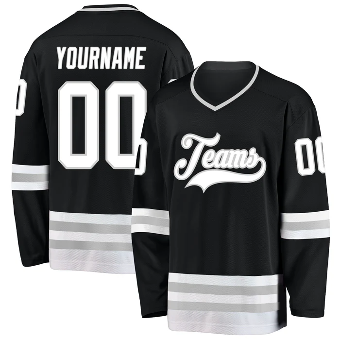 Personalized Ice Hockey Jersey with Name Number and Logo Team Uniform with Personalized Team Name Logo Number for Adults and Kids