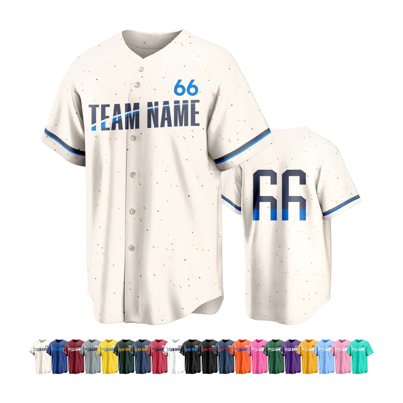 Custom Team Baseball Jersey Cheer Team with Name and Number