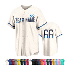 Custom Team Baseball Jersey Cheer Team with Name and Number