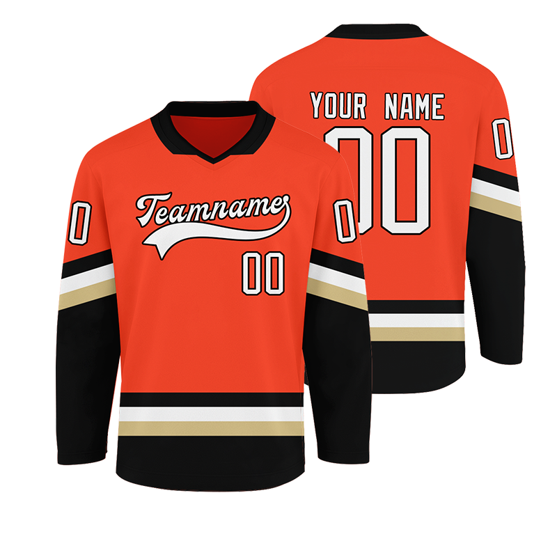 Personalized Ice Hockey Jersey for Team Captains and Player Gift with Custom Text Number Sleeve Patch and Team Logo Design