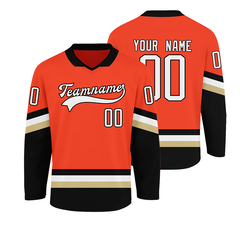 Personalized Ice Hockey Jersey for Team Captains and Player Gift with Custom Text Number Sleeve Patch and Team Logo Design