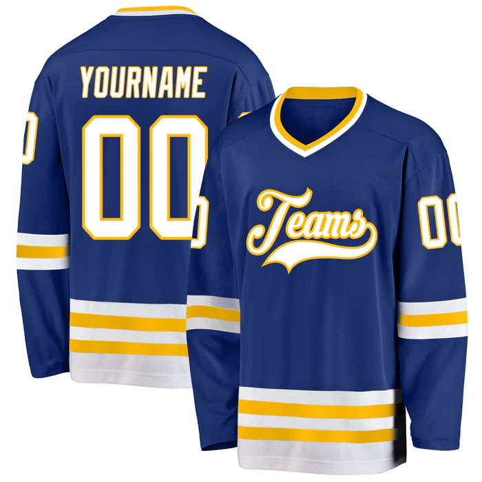 Custom Hockey Game Jersey with Full Custom Design Team Uniform with Personalized Team Name Logo Number for Adults and Kids