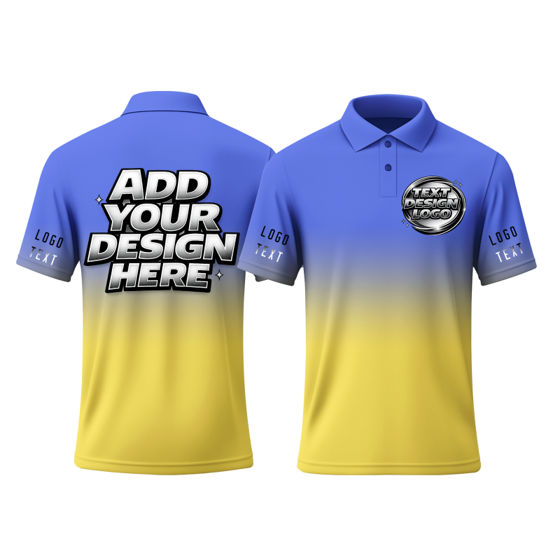 Personalized Printed Polo Uniform with Employee Name and Logo Printed Design for Travel Groups