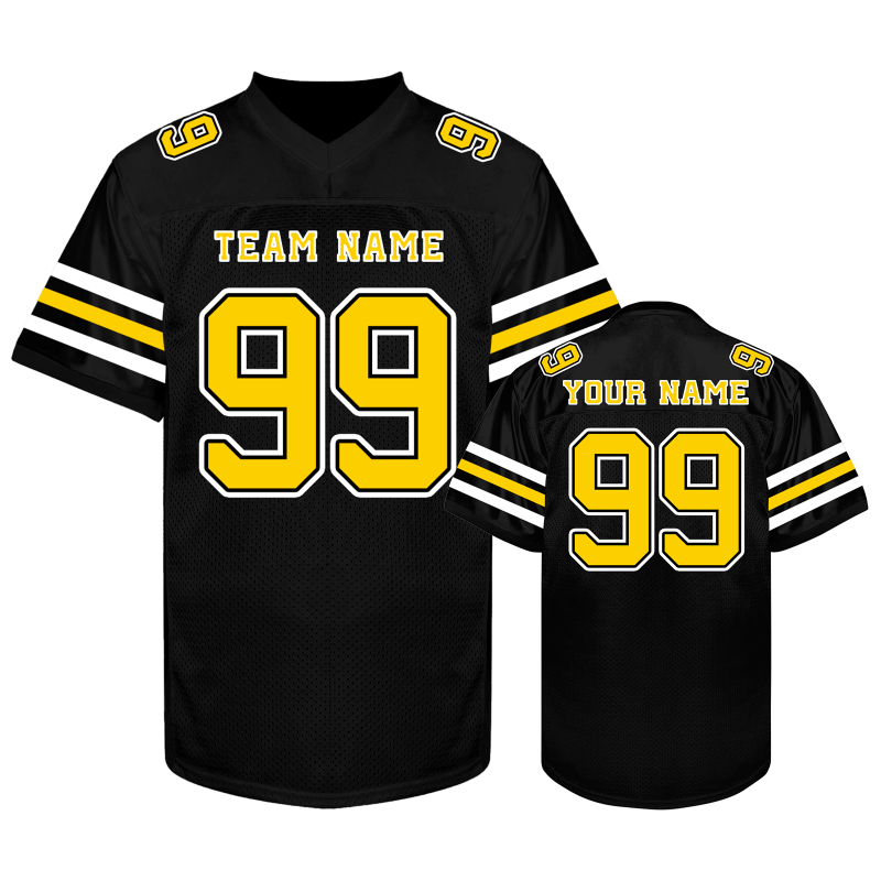 Personalized American Football Jersey with Custom Text and Number