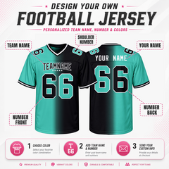 Stitched Printed Team Logo Custom Football Fan Jersey