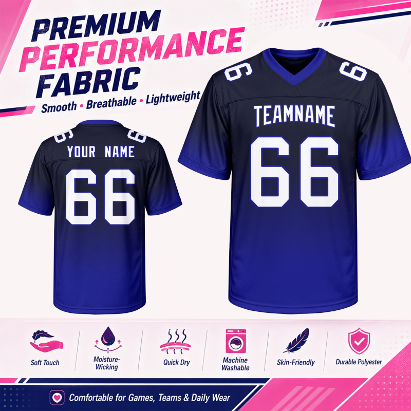 Stitched Printed Team Customization Custom American Football Jersey with Personalized