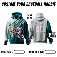 Printed Custom School Printed Hoodie with Name Text and Logo for Parents and Kids