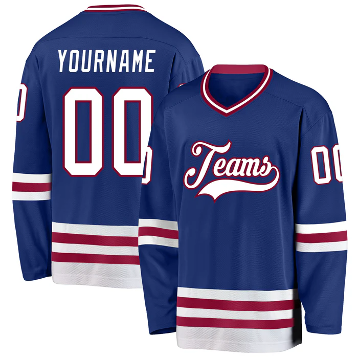 Custom Youth Hockey Jersey Stitched Printed Personalization with Stitched Printed Team Logo Name Number for Hockey Clubs