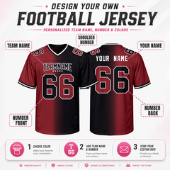 Custom Team Football Uniform Stitched Printed Team Customization for Player Gift