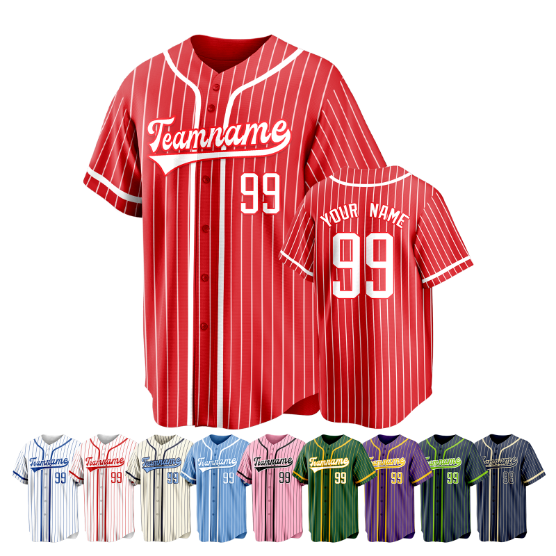 Custom Team Baseball Jersey Casual Stitched Printed