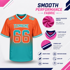 Custom Football Jersey with Front Team Name and Back Number Fan Gift